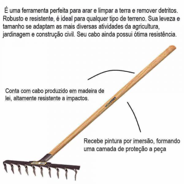 ANCINHO LEVE 12 DENTES COM CABO