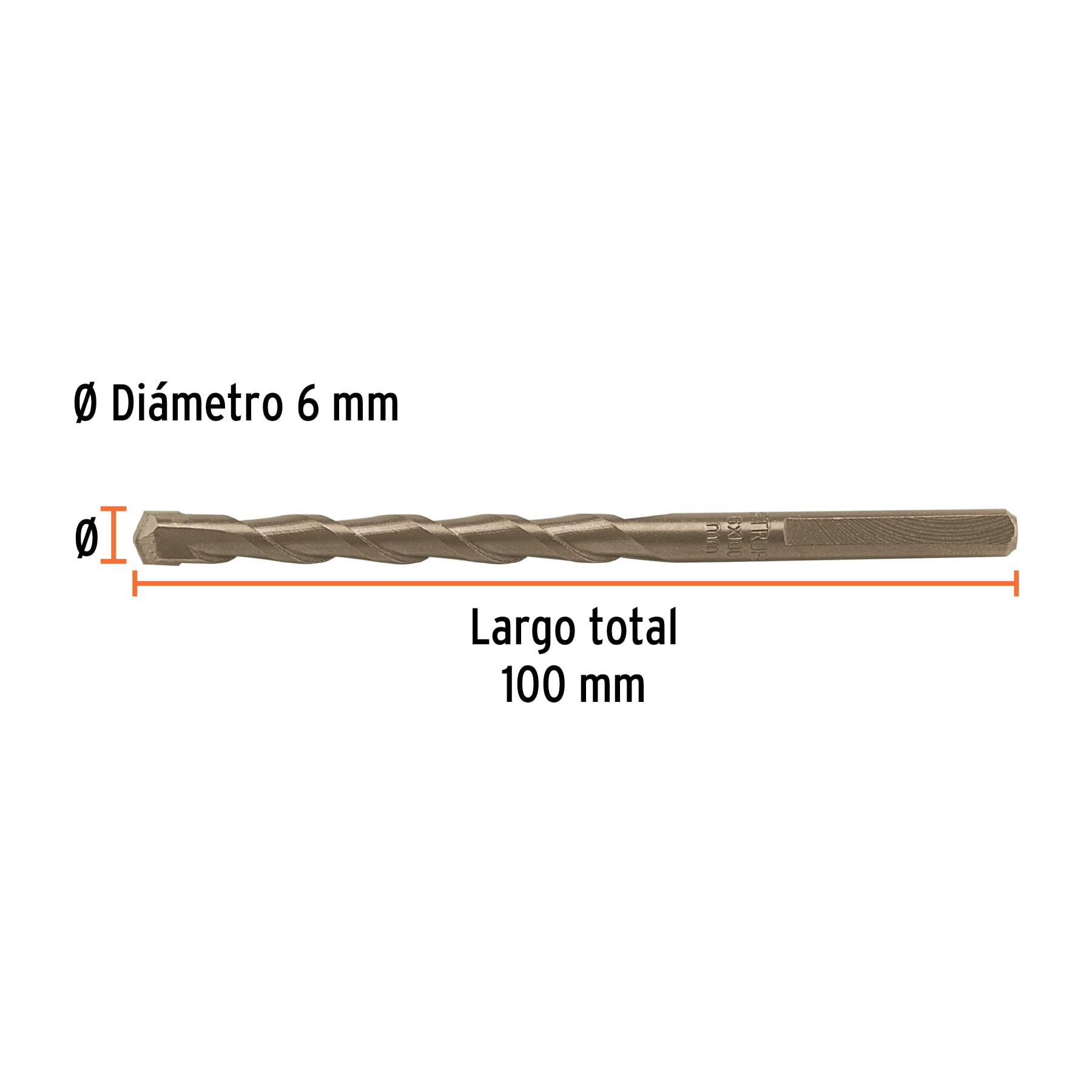 BROCA CONCRETO 6 X 100 MM